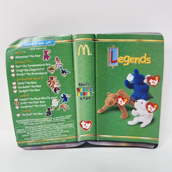 Ty Legends Teenie Beanie Baby McDonalds CHILLY The Polar Bear Plush VTG - Picture 5 of 9